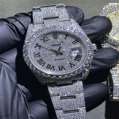 Round Brilliant Cut Moissanite Watch 