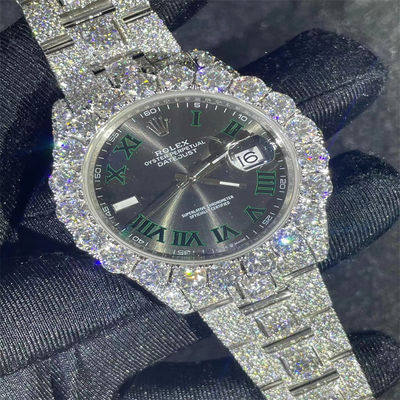 Luxury Design Moissanite Watch  OEM Diamond Watches For Men