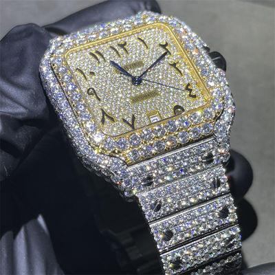 OME Moissanite Bust Down Watch VVS  Moissanite Watch Bling Dial