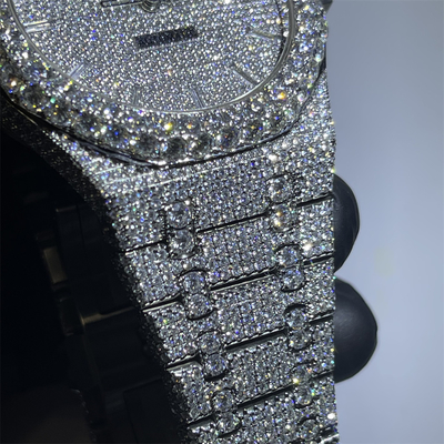 Hand Setting Moissanite Buss Down Watch Luxury Dial Hip Hop Iced Out Diamond
